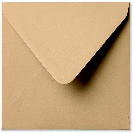 Enveloppe carree 16x16 papier milk naturel, enveloppe 160x160 mm retro et  vintage – L'Art du Papier Paris