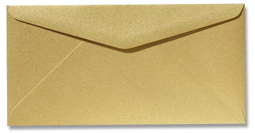Lief Kantine holte DL Envelop 11x22 cm Metallic Goud