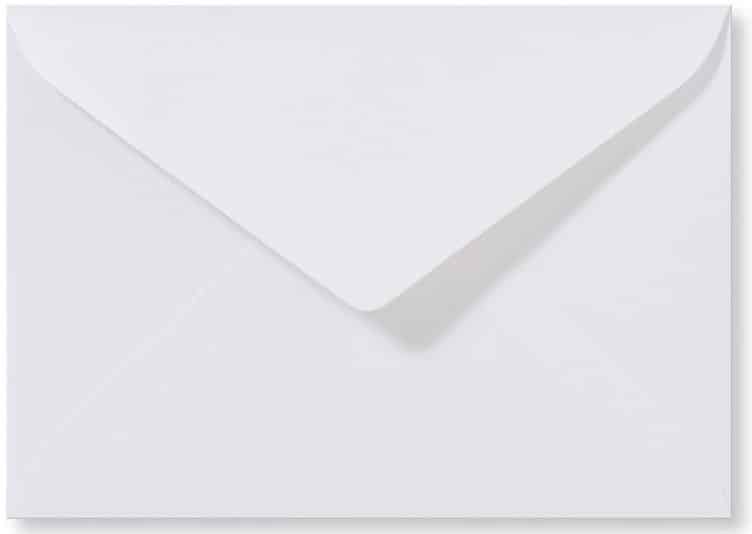 A6 Envelop Metallic Extra White